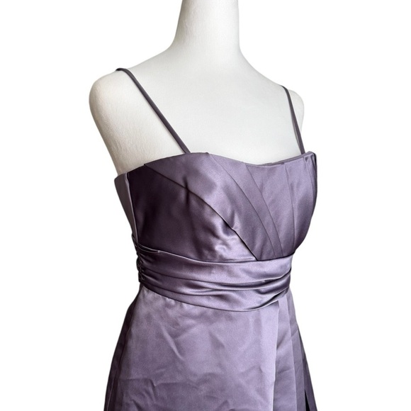 Vineyard Collection Lavender Purple Spaghetti Strap Mini Dress Size 2 - Picture 6 of 17